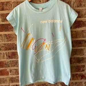 RARE Vintage 80s new balance muscle tee